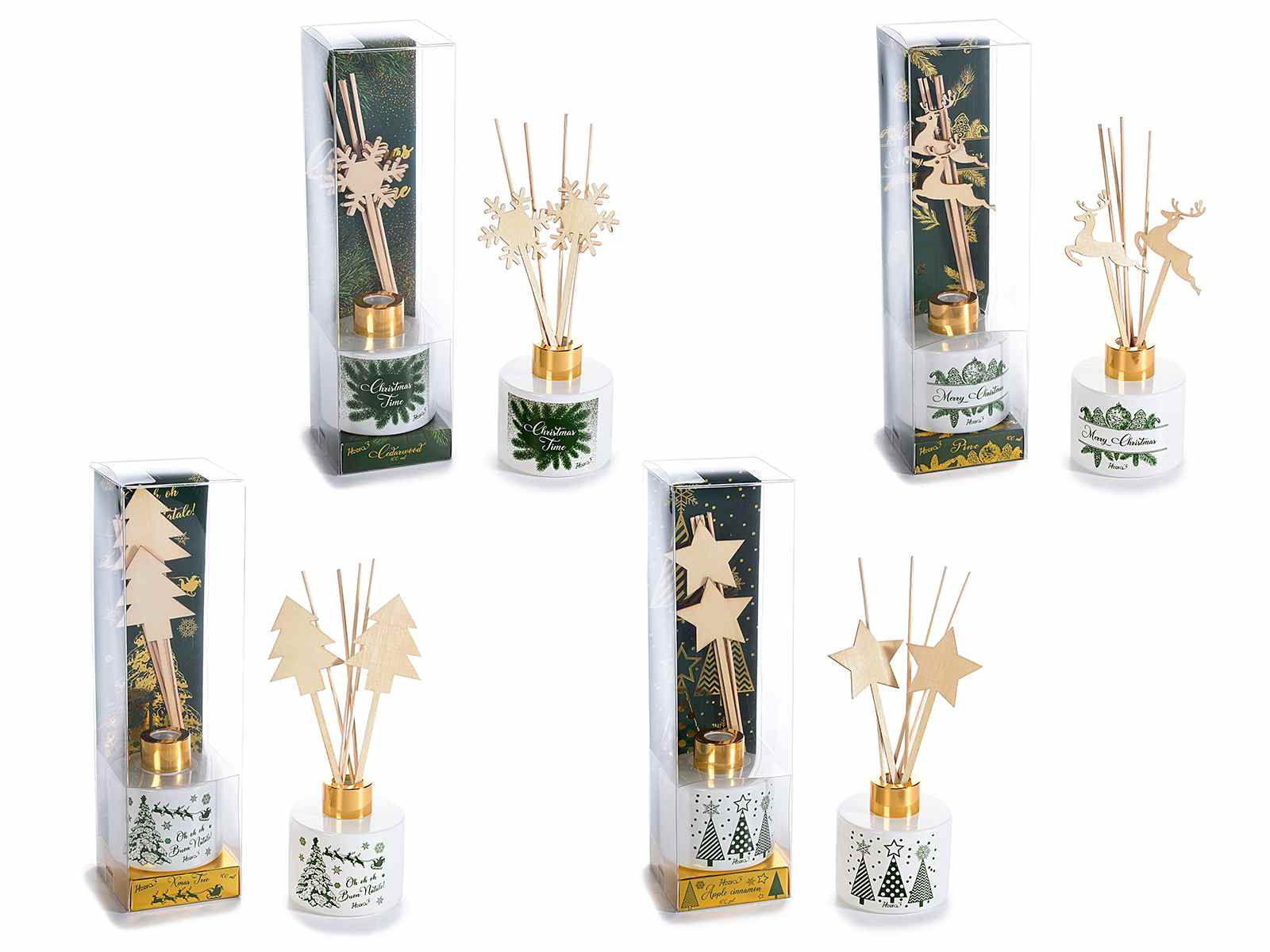 Profumatore ambiente 100ml con stick decorativi