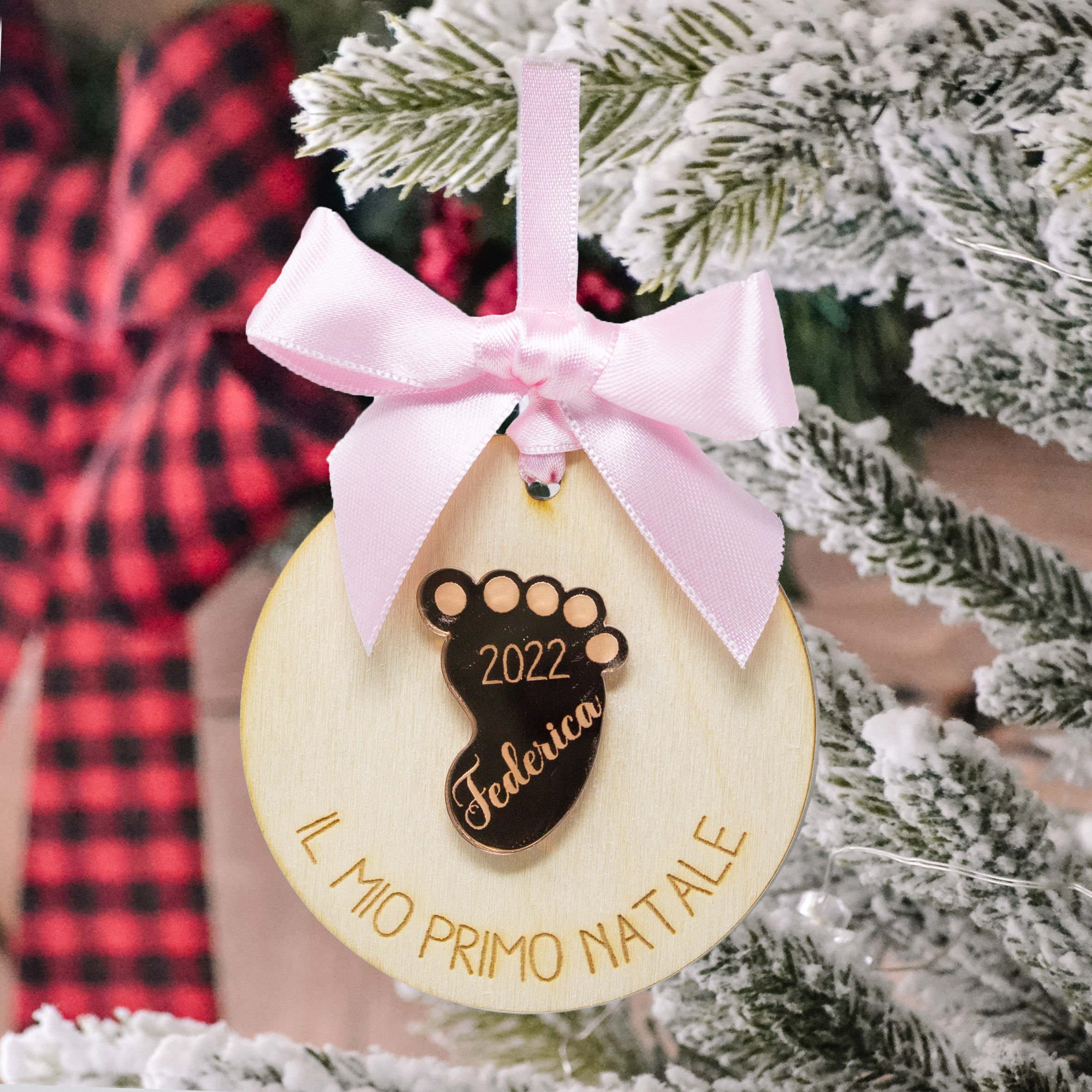 Pallina di Natale piedini "il mio primo natale"