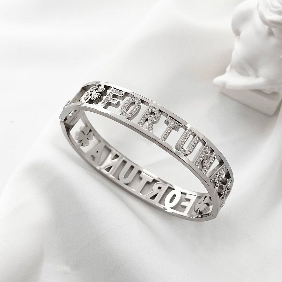 Bracciale rigido strass FORTUNA