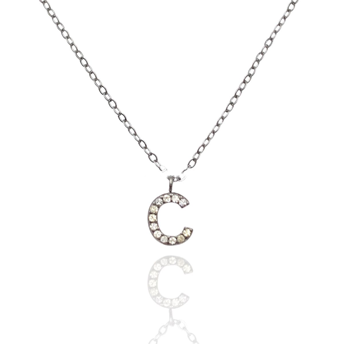 Collana iniziale strass C