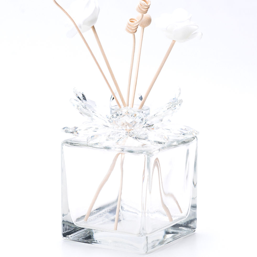 Profumatore maxi fiore cristallo quadrato