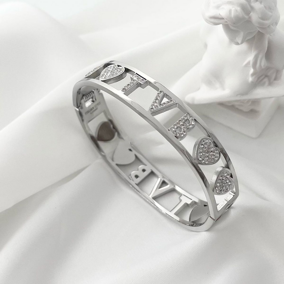 Bracciale rigido strass TVB