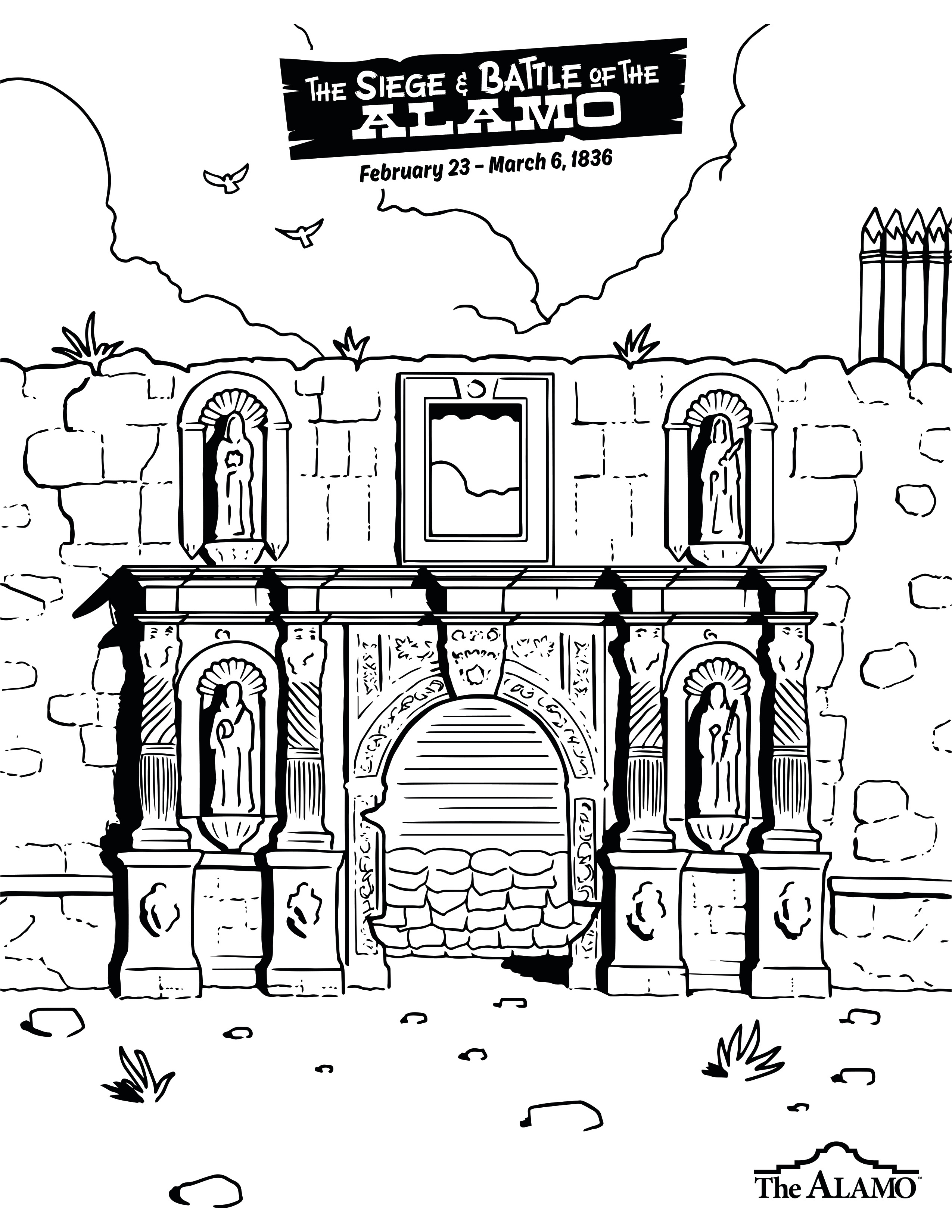 The Alamo in 1836