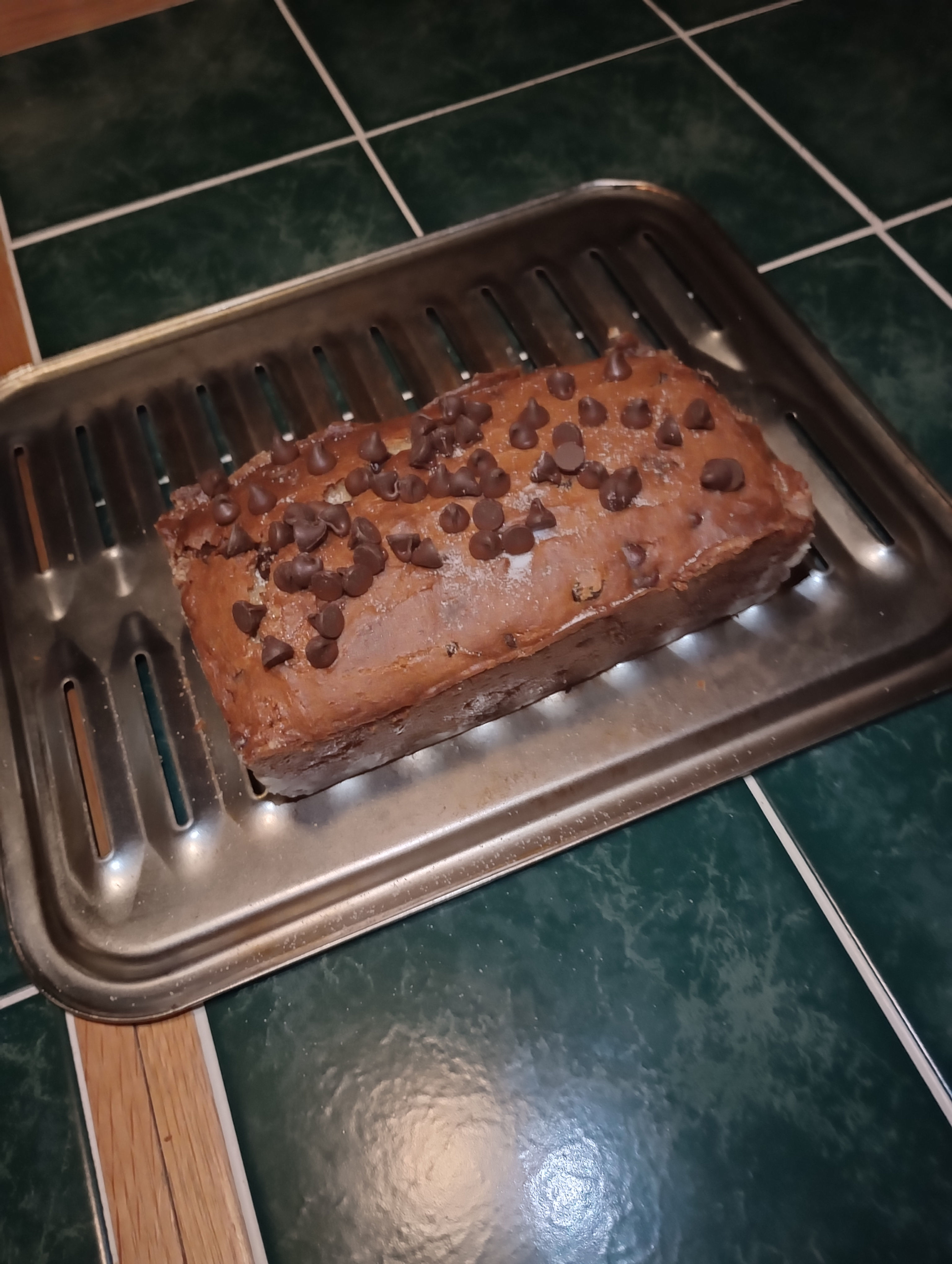 Milk Chocolate Chip Fresh Banana Bread 