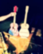 9" x 13" Gravity-defying Handcrafted Acoustic Guitar Cake Stand