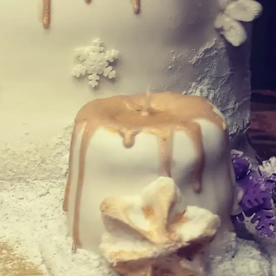 Thumbnail: Double Snowflake Lightable Candle Cake 🕯️🧁❄️