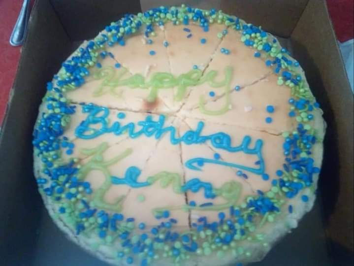 Blue & Green Pearl Cake