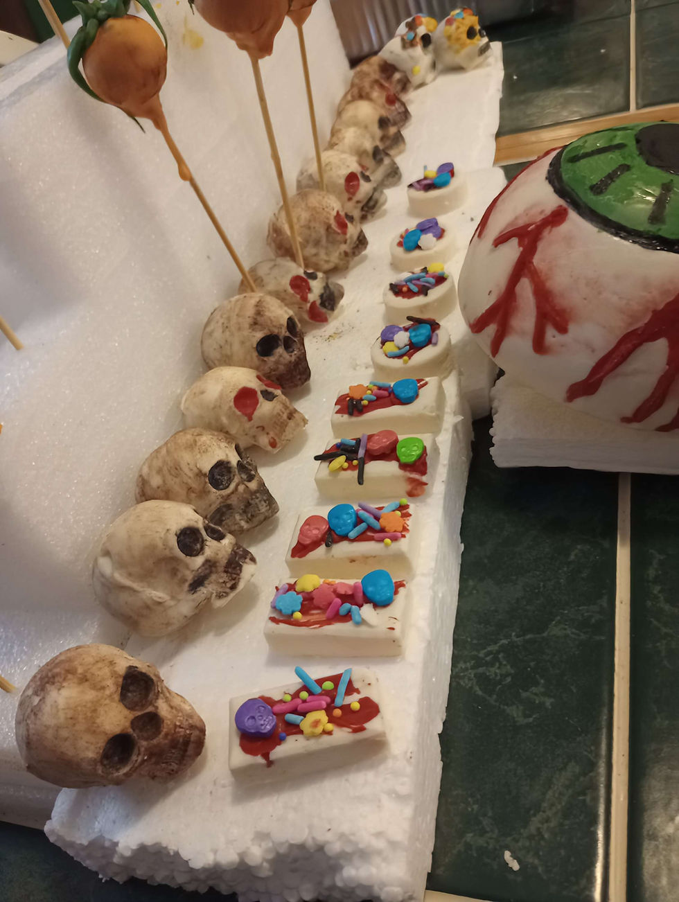 Thumbnail: Dozen Graveyard Skull Cake Balls 