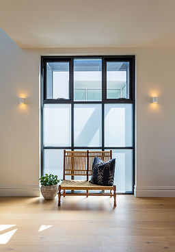 Bakker Studios Residential Architecture Design Denning St north window with obscured glass