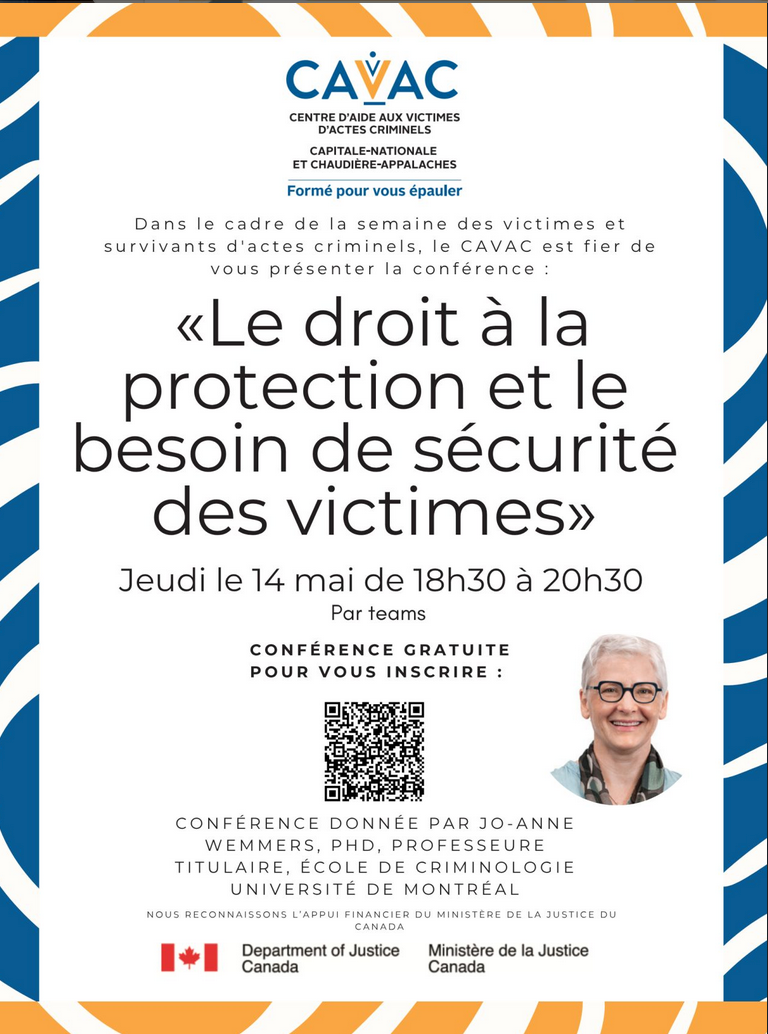 Conférence: Le droit à la protection et le besoin de sécurité des personnes victimes