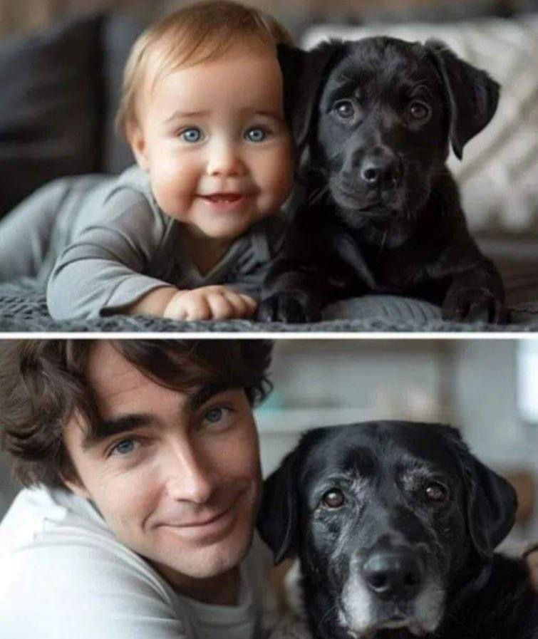 A dog's life span is simply shorter than ours