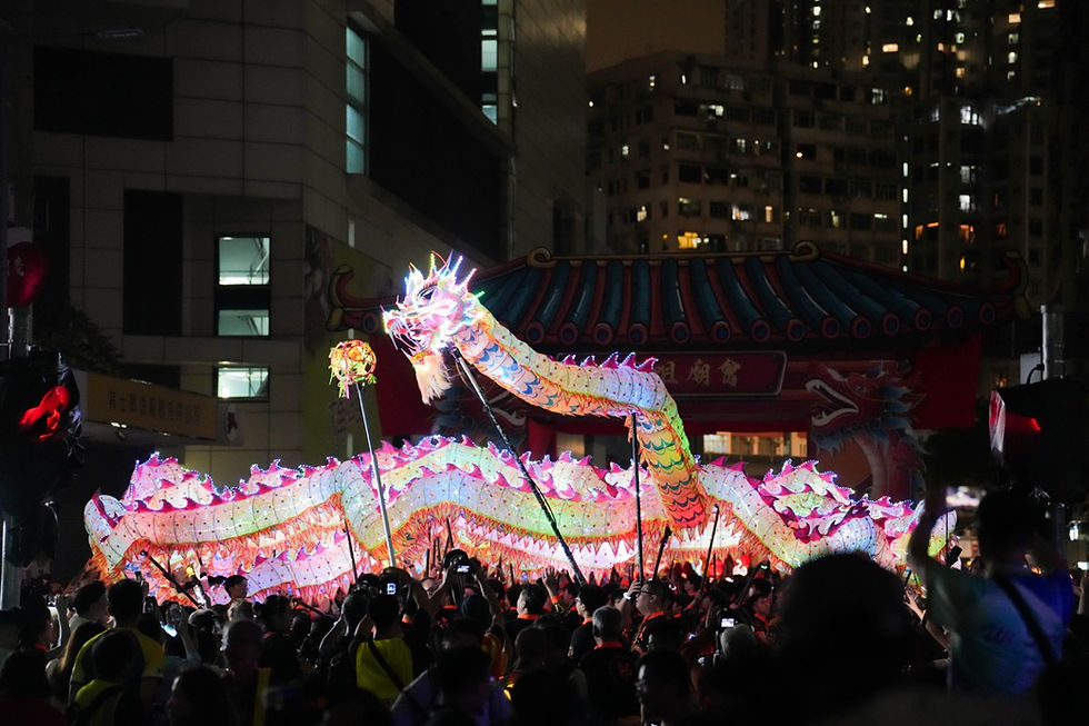 全港最長500呎炫彩LED夜光花式龍(圖片由官方提供)