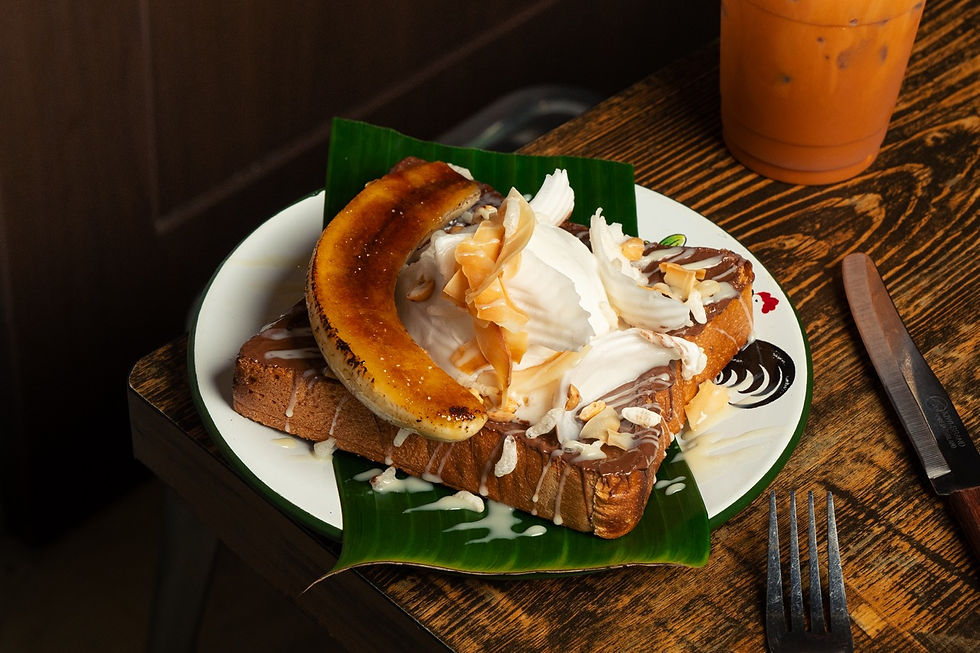 榛子醬多士配雪糕 (圖片由Siaw「友」提供)