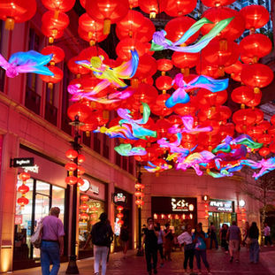 利東街「喜魚映花月」綵燈會 逾800盞金魚燈籠映照中秋浪漫