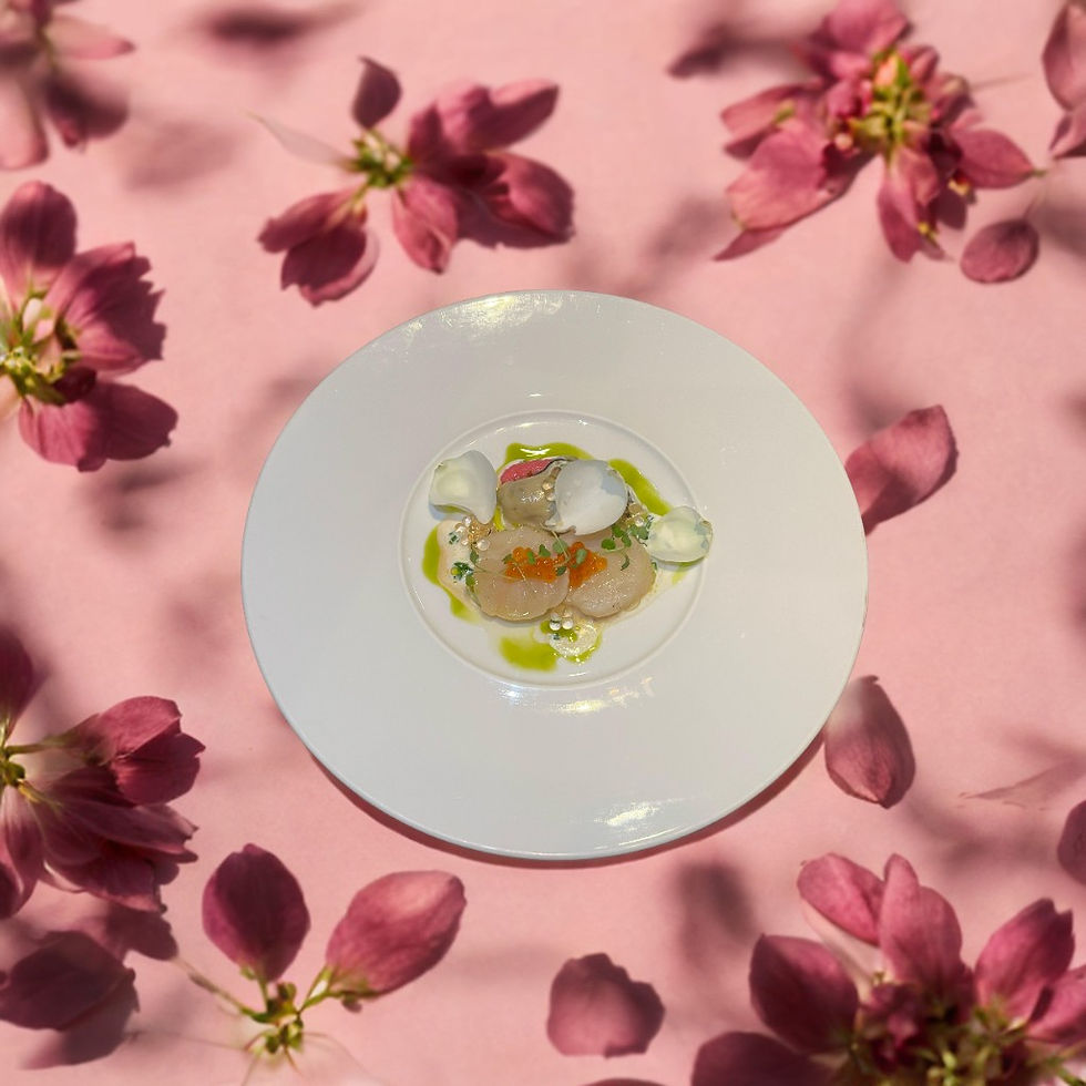 扇貝、牡蠣配白松露荷蘭汁(圖片由品牌提供)