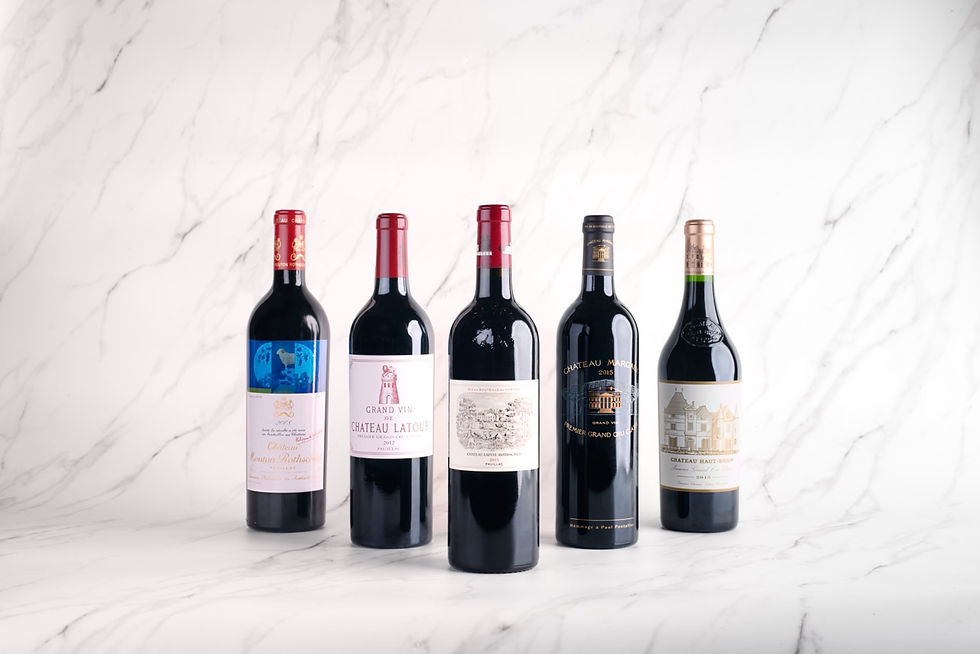 波爾多五大酒莊(圖片由香港美酒佳餚巡禮2025提供)