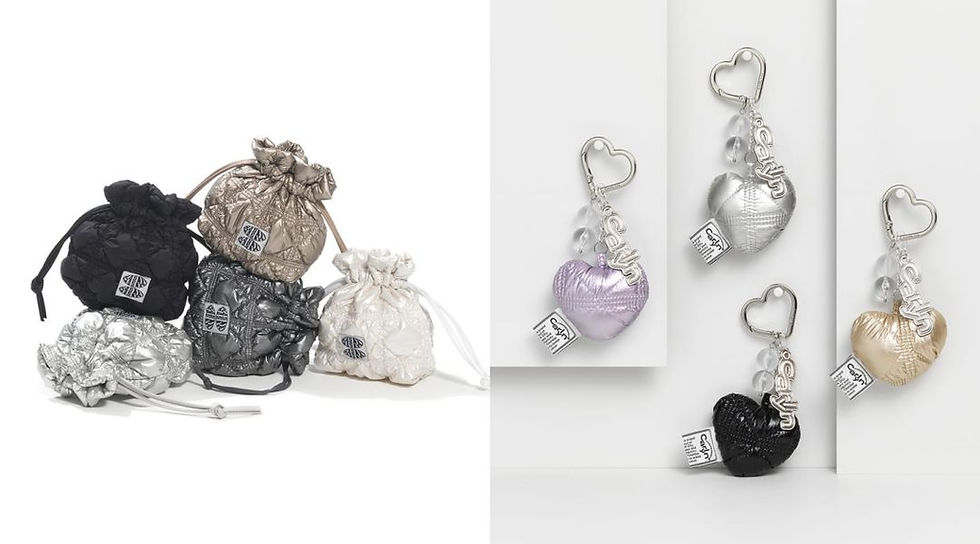 顧客購物滿800港幣可獲贈心形鑰匙圈,滿1,200港幣則贈小型索繩袋,數量有限,送完即止。(圖片由CARLYN提供)