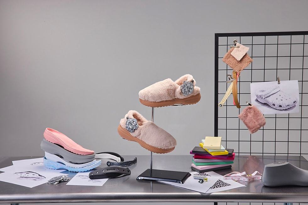 Crocs推出多款絨毛內襯鞋款(圖片由Crocs提供)