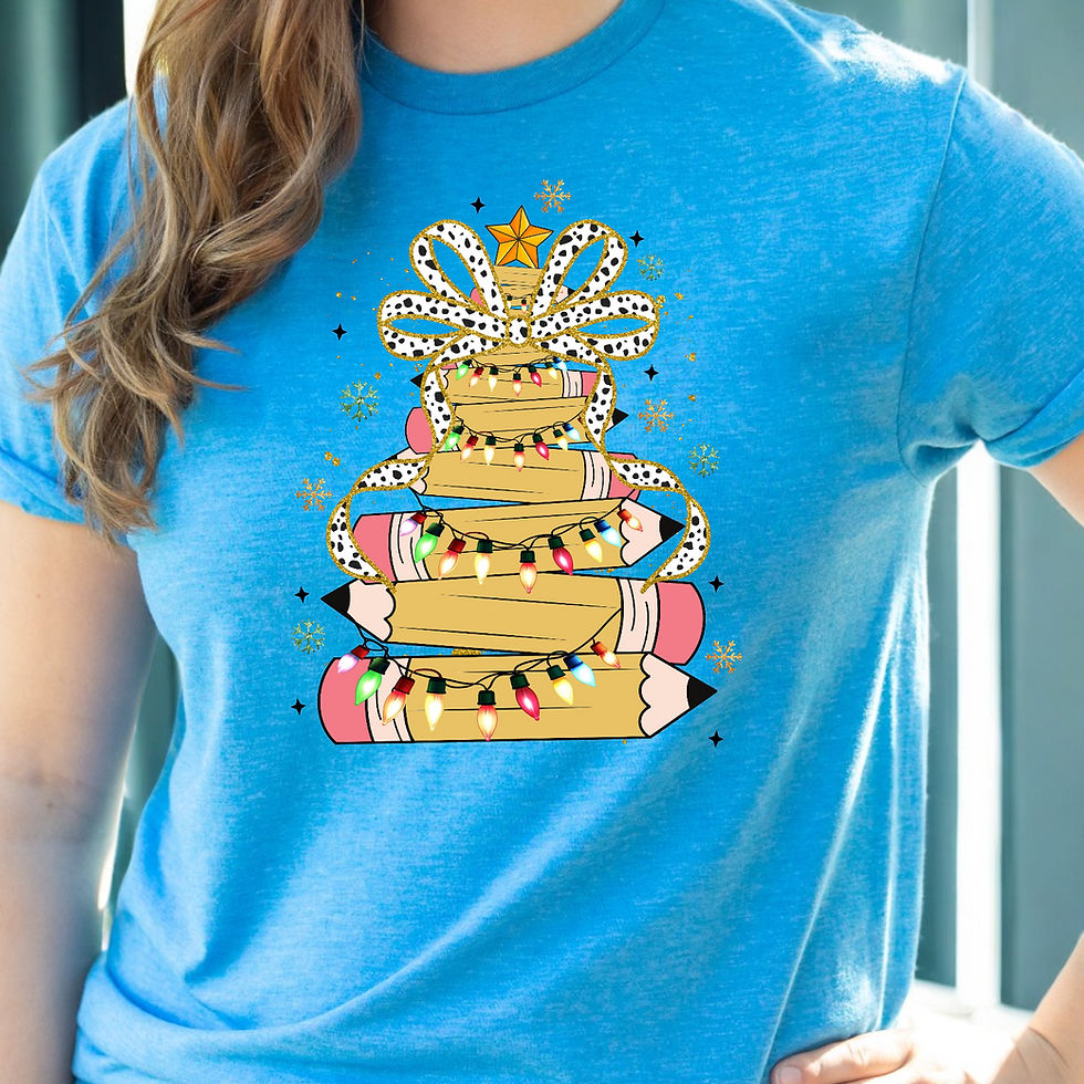 Thumbnail: Pencil Christmas Tree Shirt