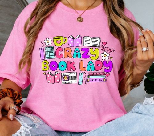 Crazy Book Lady Tee | Lyanna's Closet