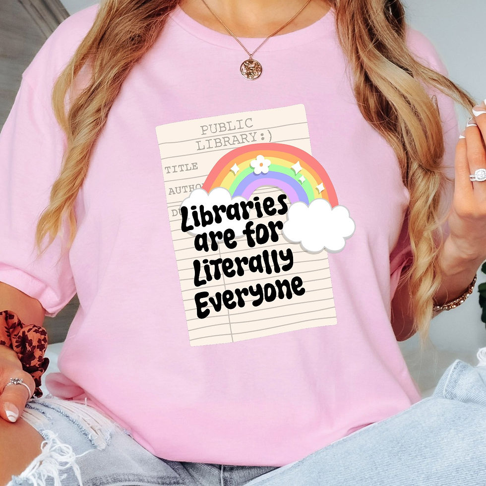 Thumbnail: Libraries are for literally everyone shirt