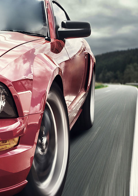 Sports car advertisement
