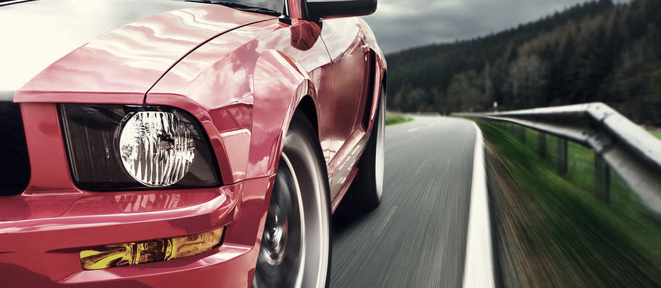 Sports car advertisement