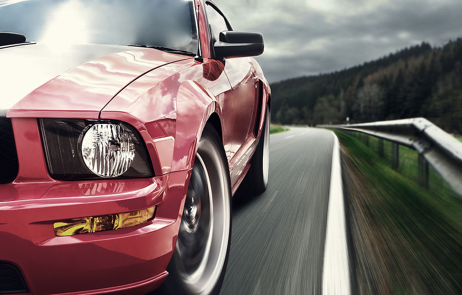 Sports car advertisement