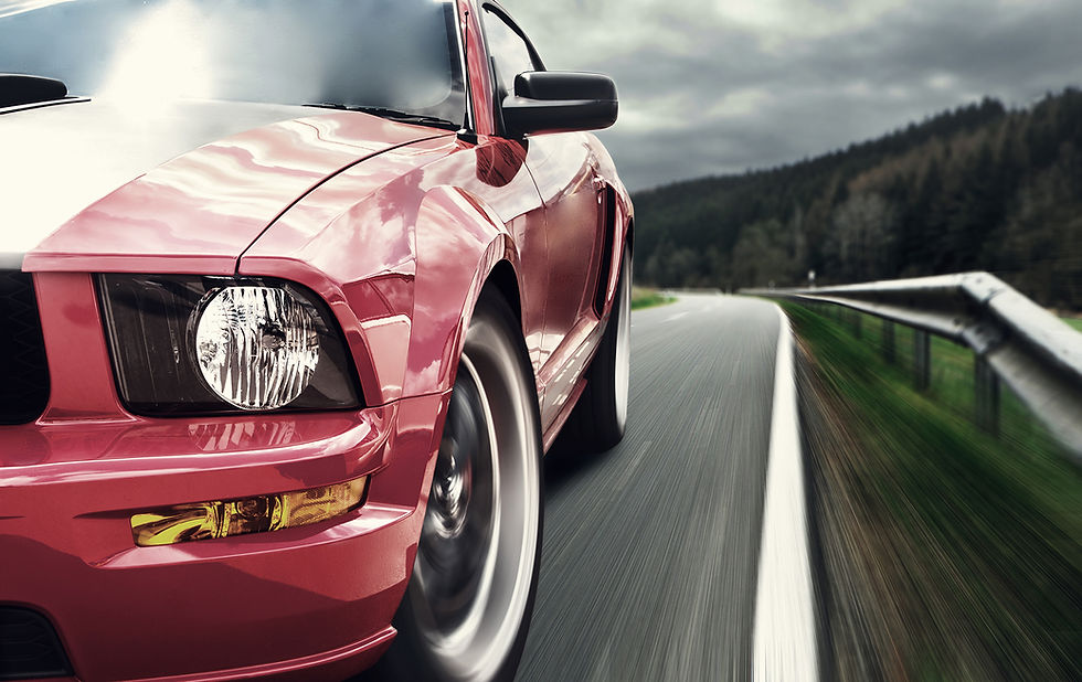 Sports car advertisement
