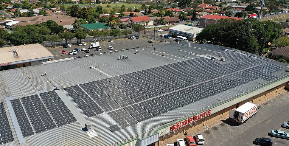 One thousand solar panels that Solar Clean Cape recently cleaned in Cape Town.