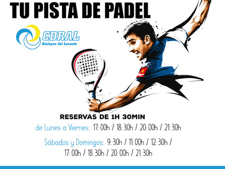 RESERVA NUESTRAS PISTAS DE PADEL