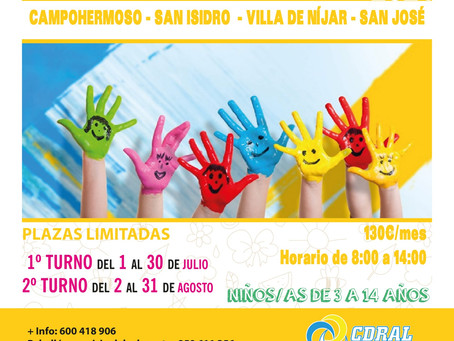 Plazo inscripción abierto a partir del 1 de junio
