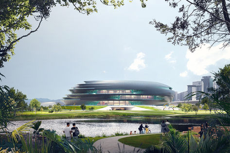 Zaha Hadid Architects Explores Curvilinear Geometries With Shenzhen's Science & Technology Museum
