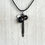Thumbnail: Black Charm Cluster Necklace and Earrings