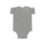 Thumbnail: Infant Bodysuit dark grey back