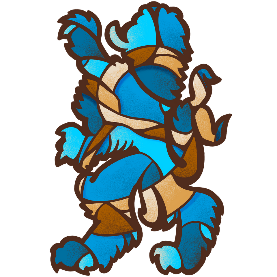 Bavarian beast stain glass