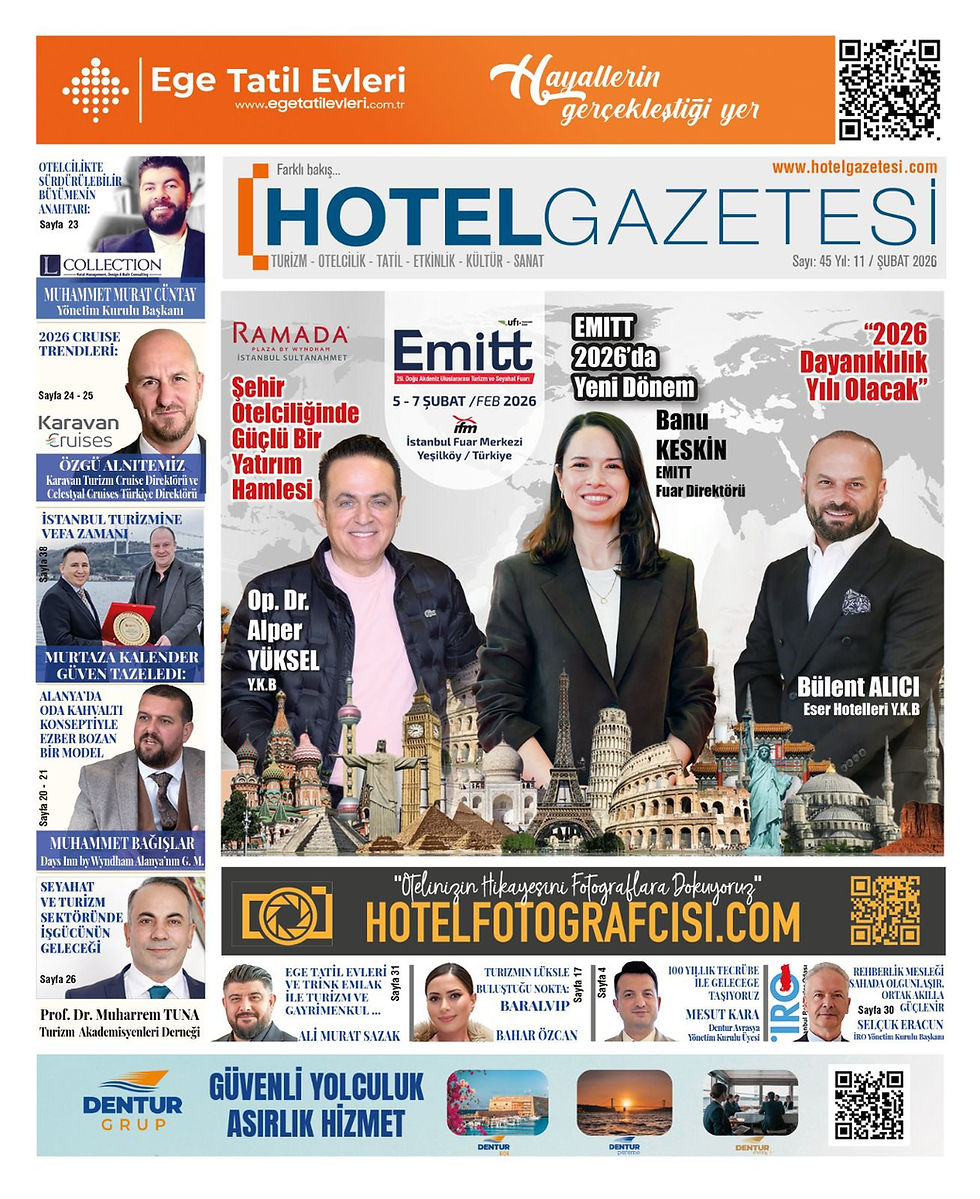 Bülent Alıcı Hotel Gazetesine Konuştu