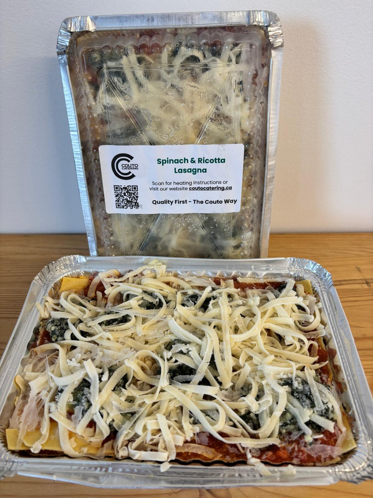 Small Spinach & Ricotta Lasagna