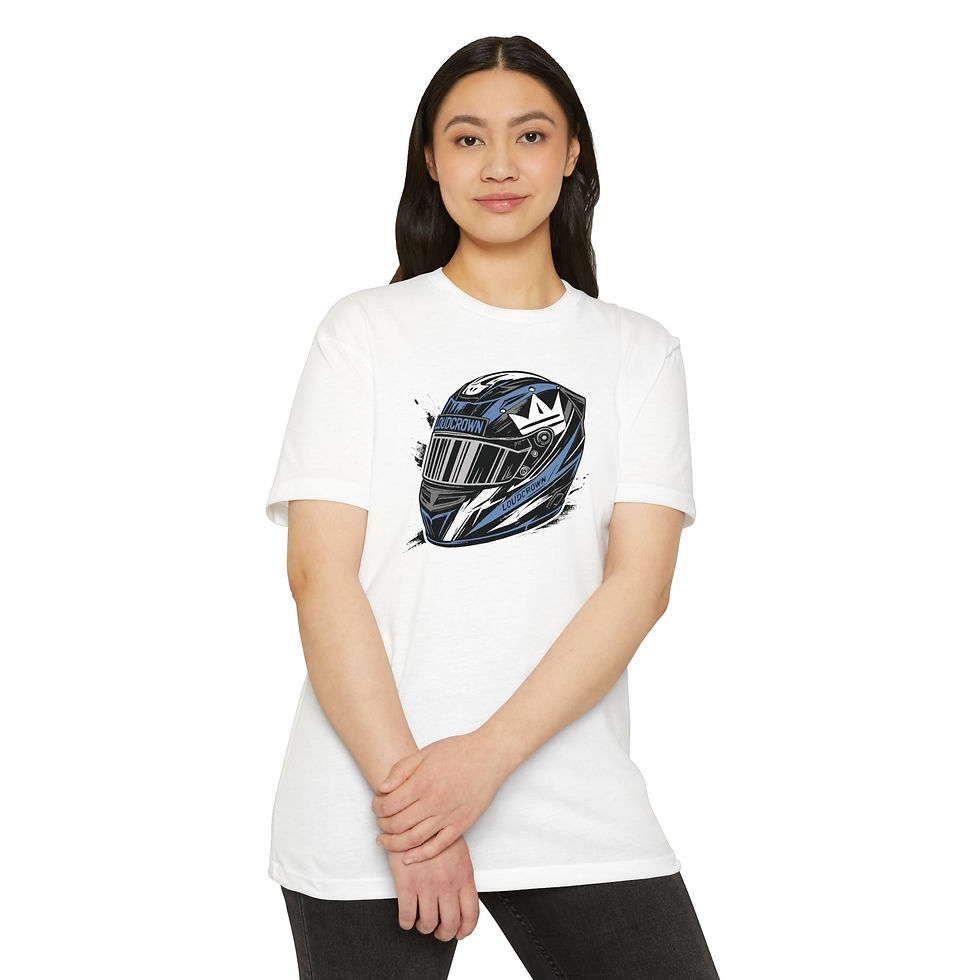 Thumbnail: LoudCrown Race Blue Helmet Racing Tee