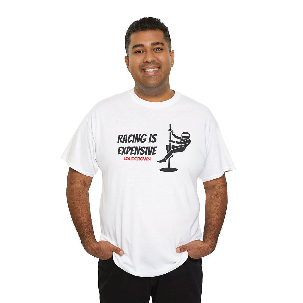 Thumbnail: LoudCrown Racing is Expensive Racing t-shirt