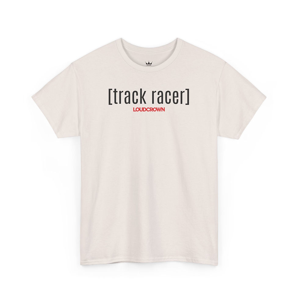 Thumbnail: LoudCrown Track Racer Racing Tee, Racing Shirt, Racing t-shirt