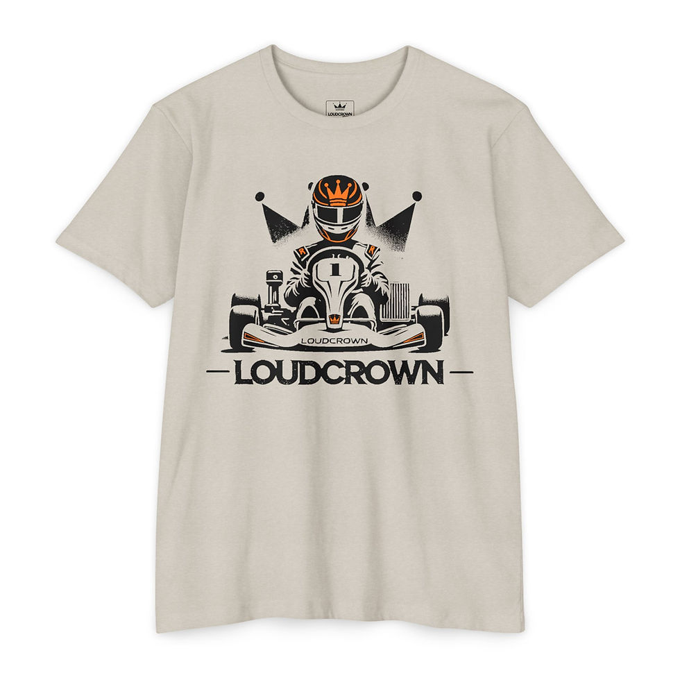 ORANGE KARTER GRAPHIC ATHLETIC FIT Jersey T-shirt