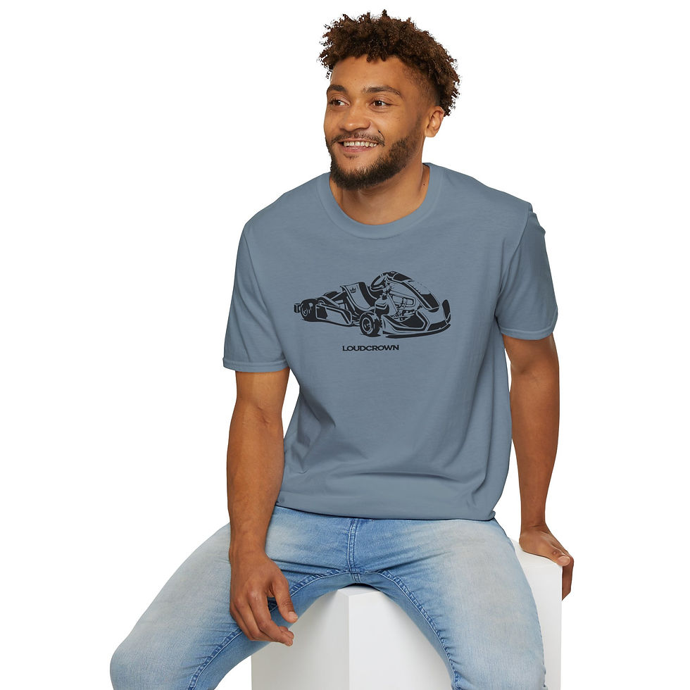 Thumbnail: LoudCrown Sprint Karting Unisex Softstyle Cotton Karting T-Shirt
