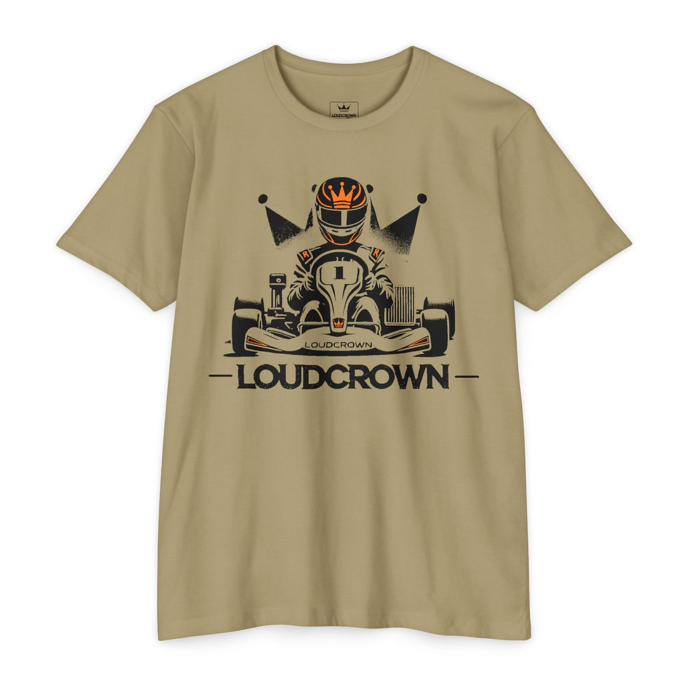 Thumbnail: ORANGE KARTER GRAPHIC ATHLETIC FIT Jersey T-shirt