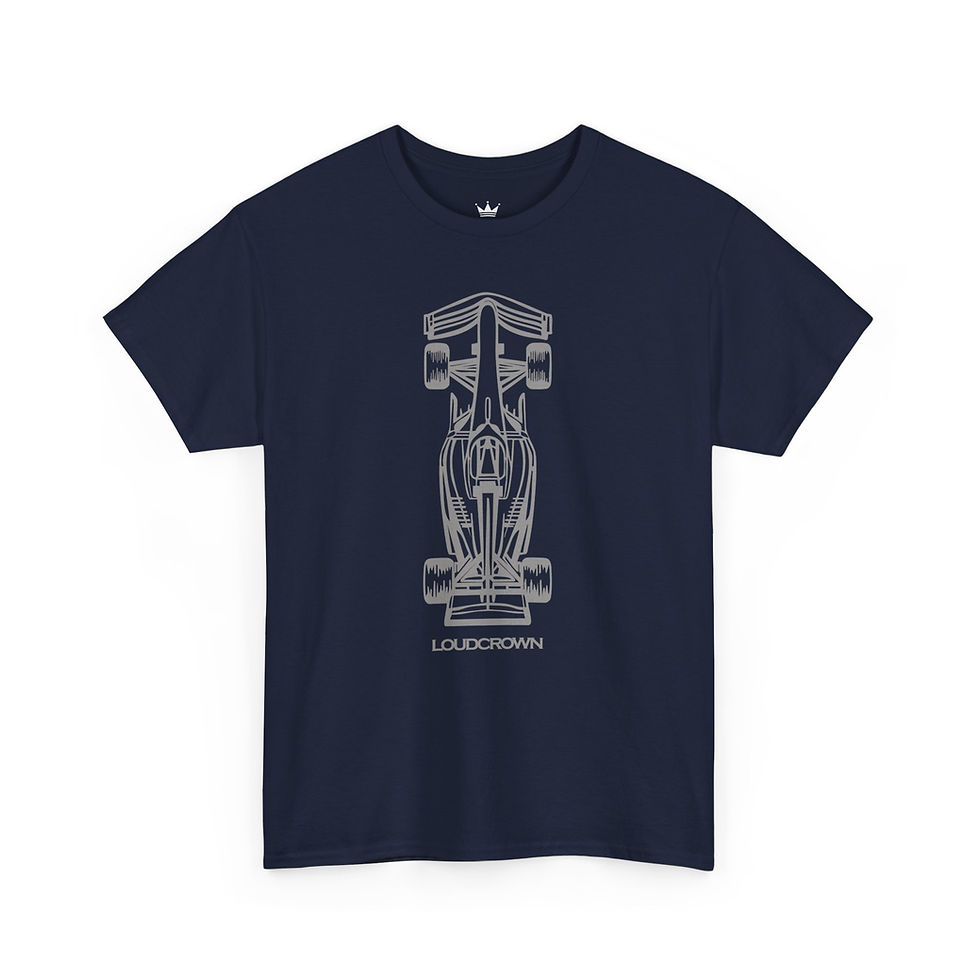 LoudCrown F1 Racing Graphic Heavy Cotton Tee