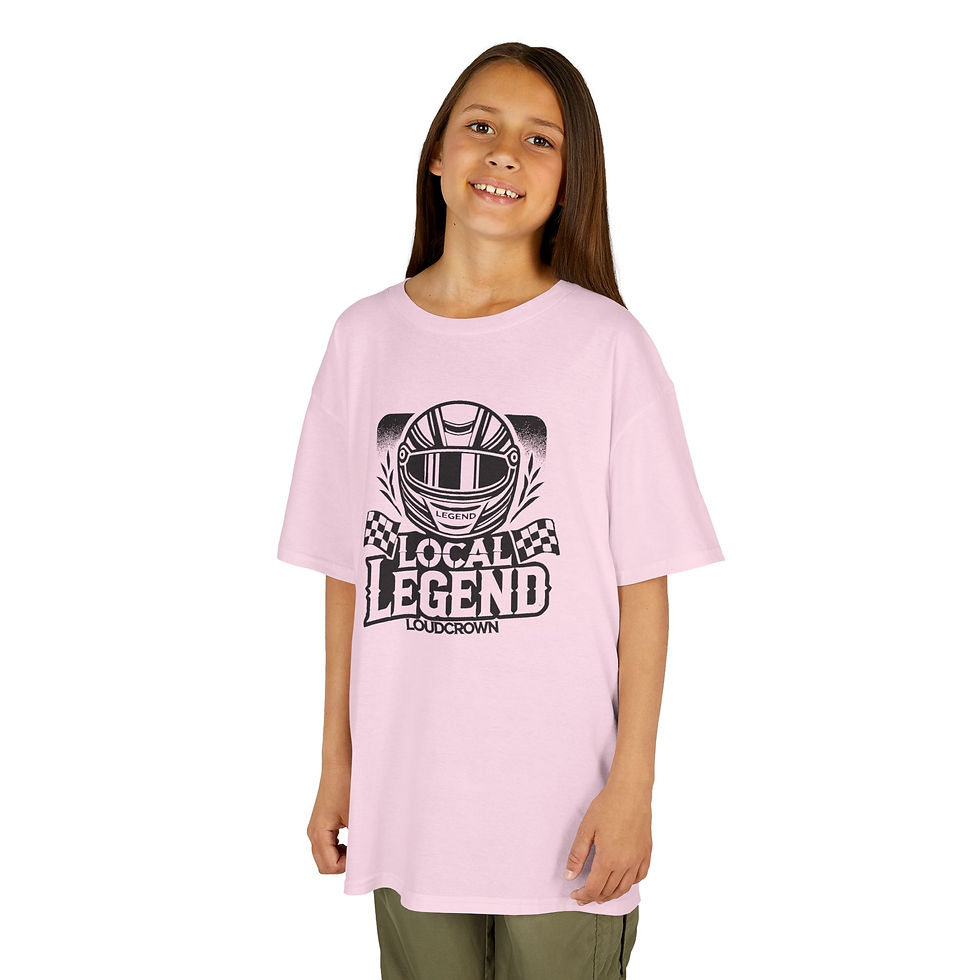 Thumbnail: LoudCrown Local Legend Kid's Racing t-shirt, kid's racing tees