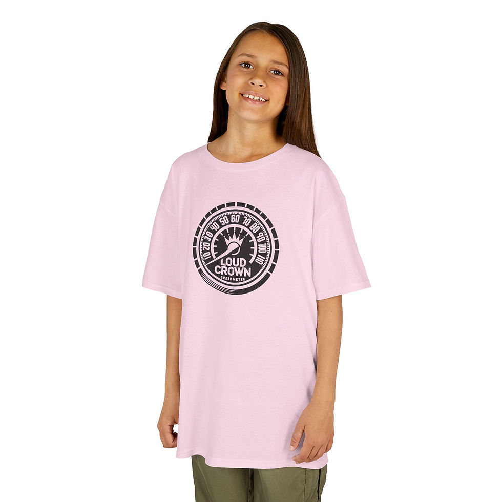 Thumbnail: LoudCrown Speedmeter Graphic Kid's Racing t-shirt, kid's racing tees, kid's racing shirts