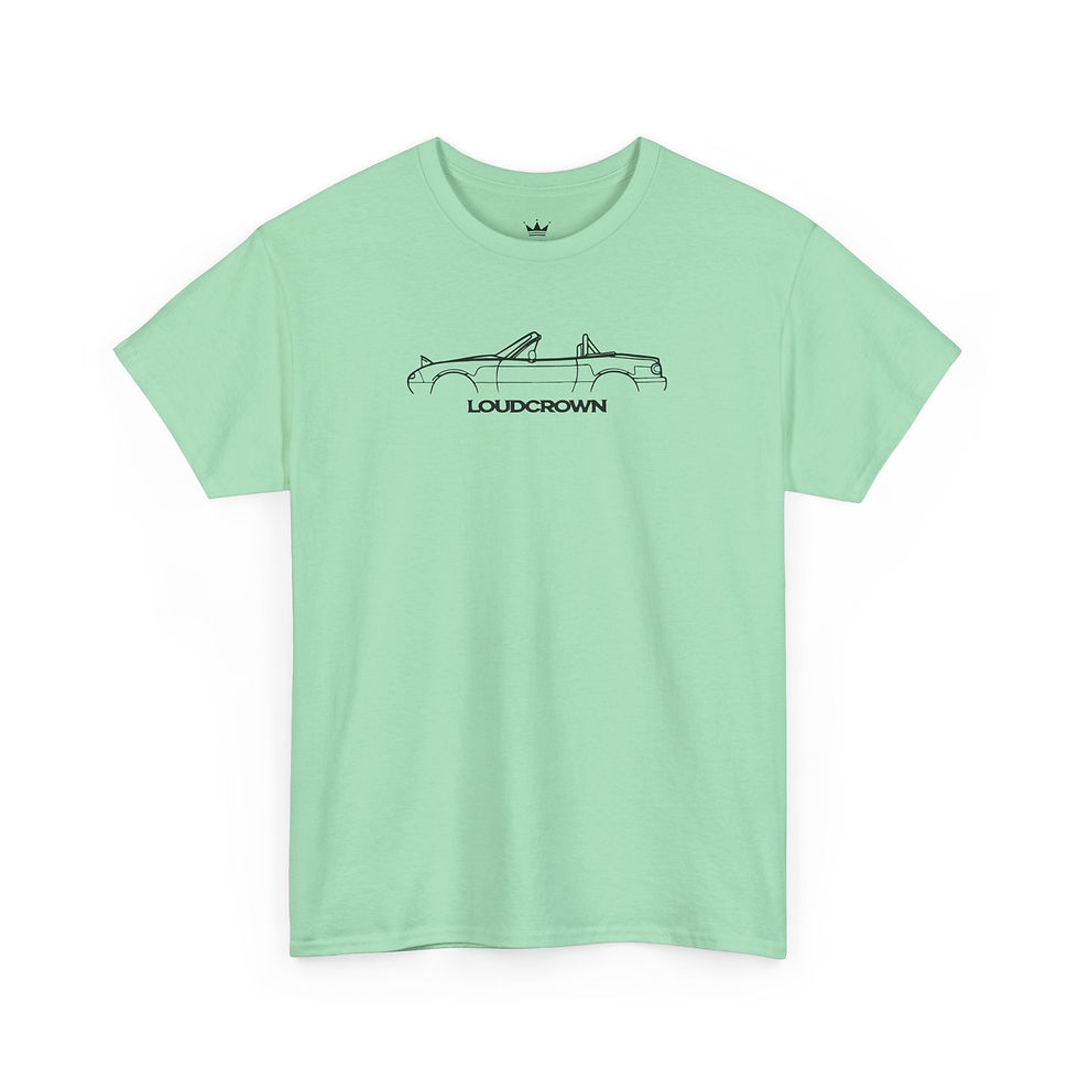 Thumbnail: LoudCrown Miata Racing Graphic tee, Spec Miata Racing shirts, miata tees