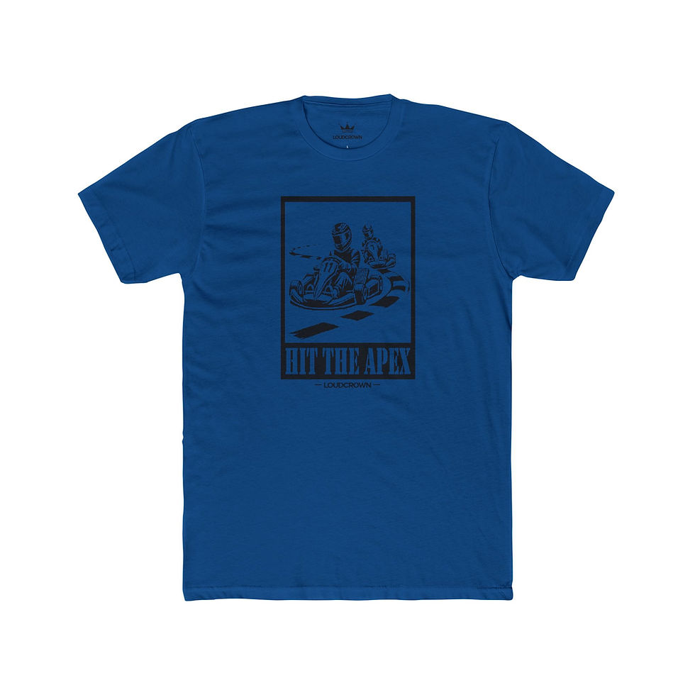 Thumbnail: LoudCrown Apex Racing Tee, Kart Racing tee, go kartshirt