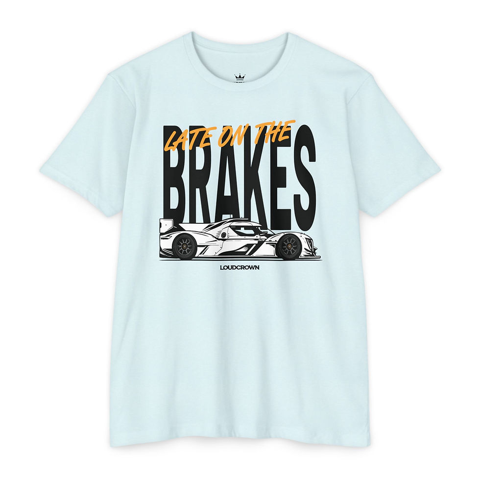 Thumbnail: LoudCrown LATE ON THE BRAKES Jersey 60/40 Racing T-shirt